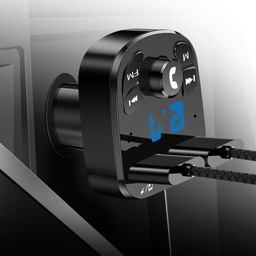 Wireless Car Bluetooth FM Transmitter MP3 Audio USB Charger Adapter